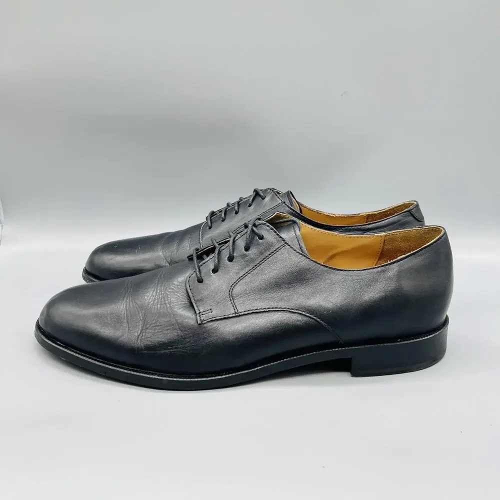 Cole Haan Shoes Mens 13 Black Leather Grand OS Derby Oxford Dress Round Toe